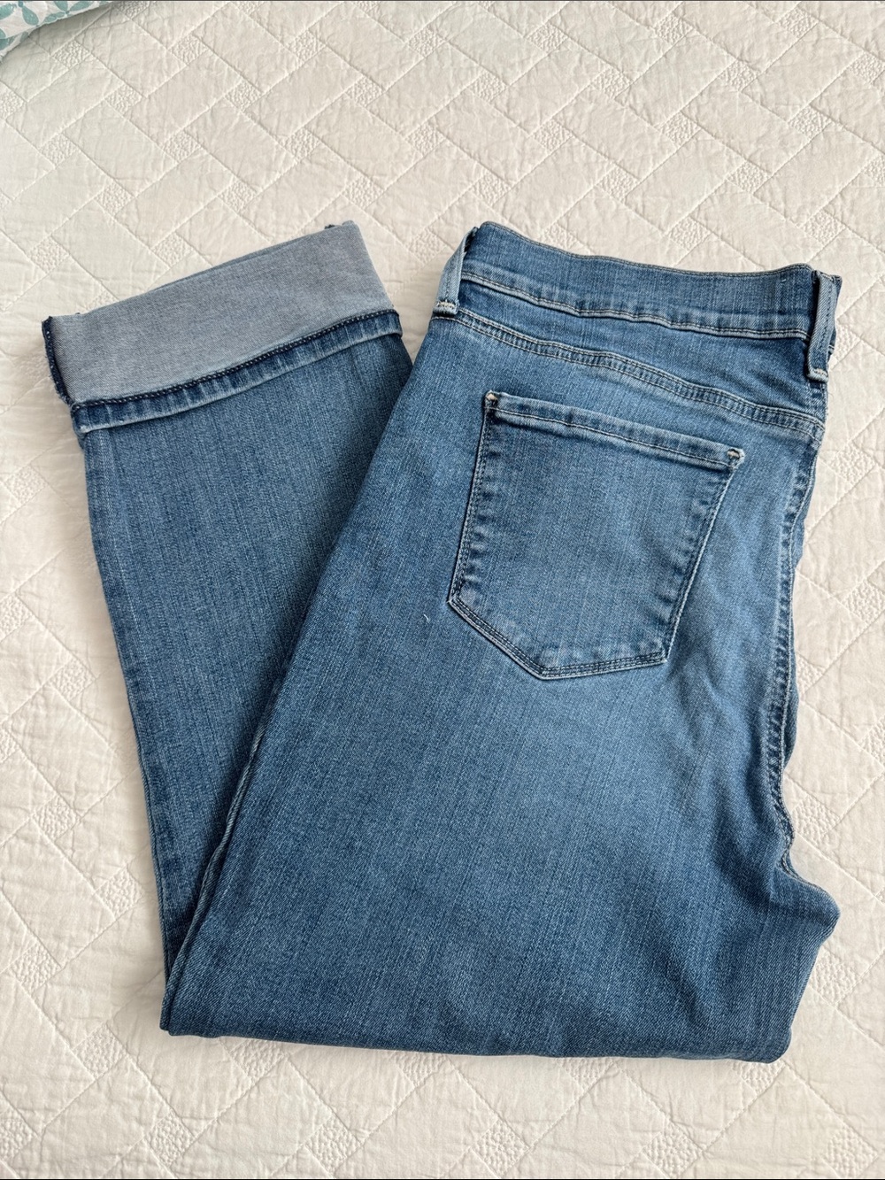 NYDJ Light Blue Cropped Slim Jeans